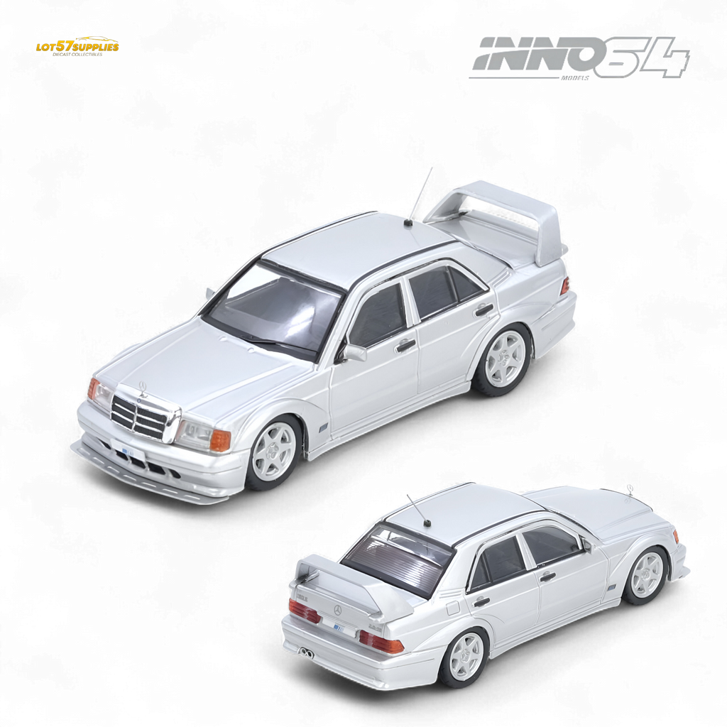 Inno64 Mercedes Benz 190E Silver 1:64