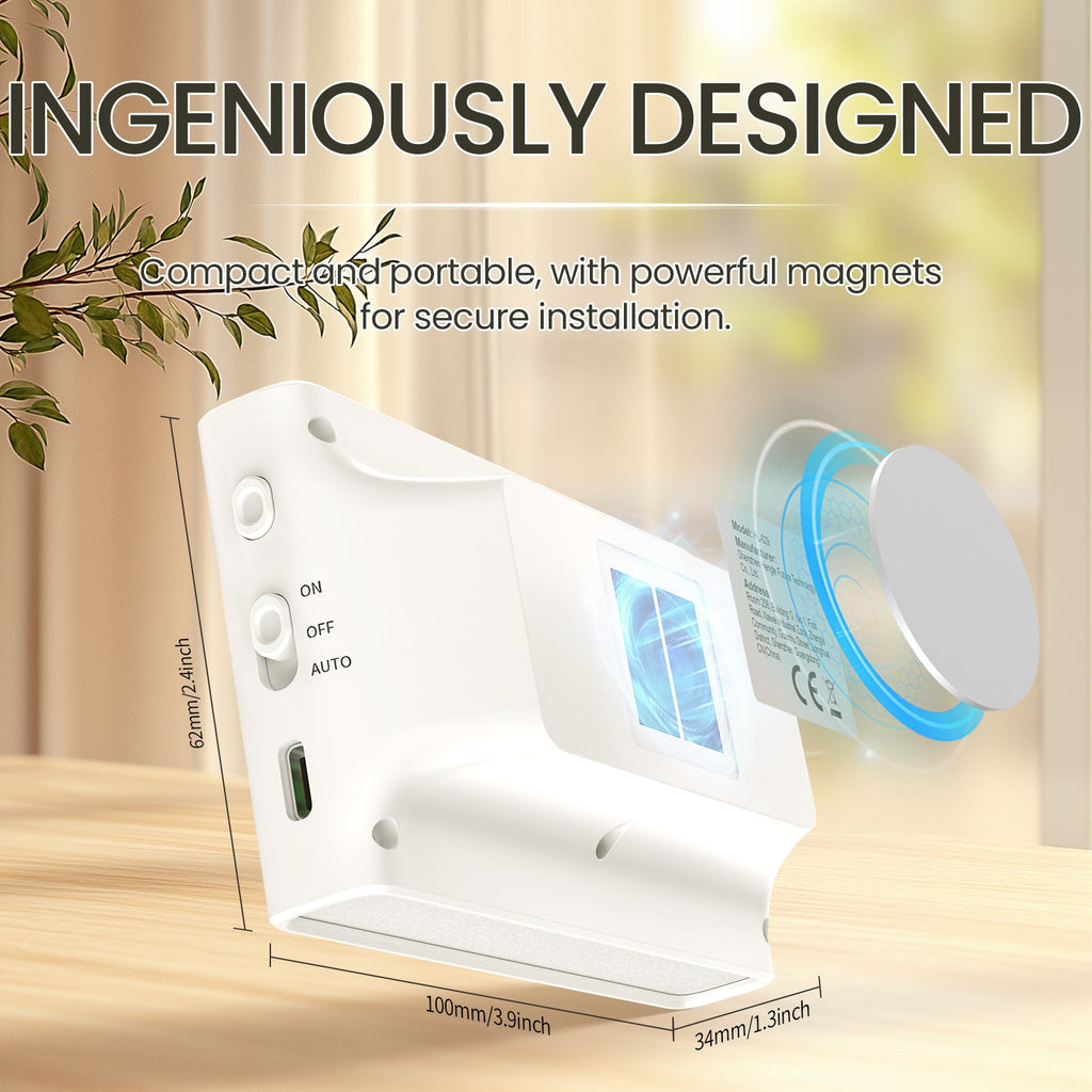 Rechargeable Battery Night Light ,1500 mah , Adjustable Brightness for Bathroom, Bedroom, Kitchen, Cabinet, Stairs, Hallway