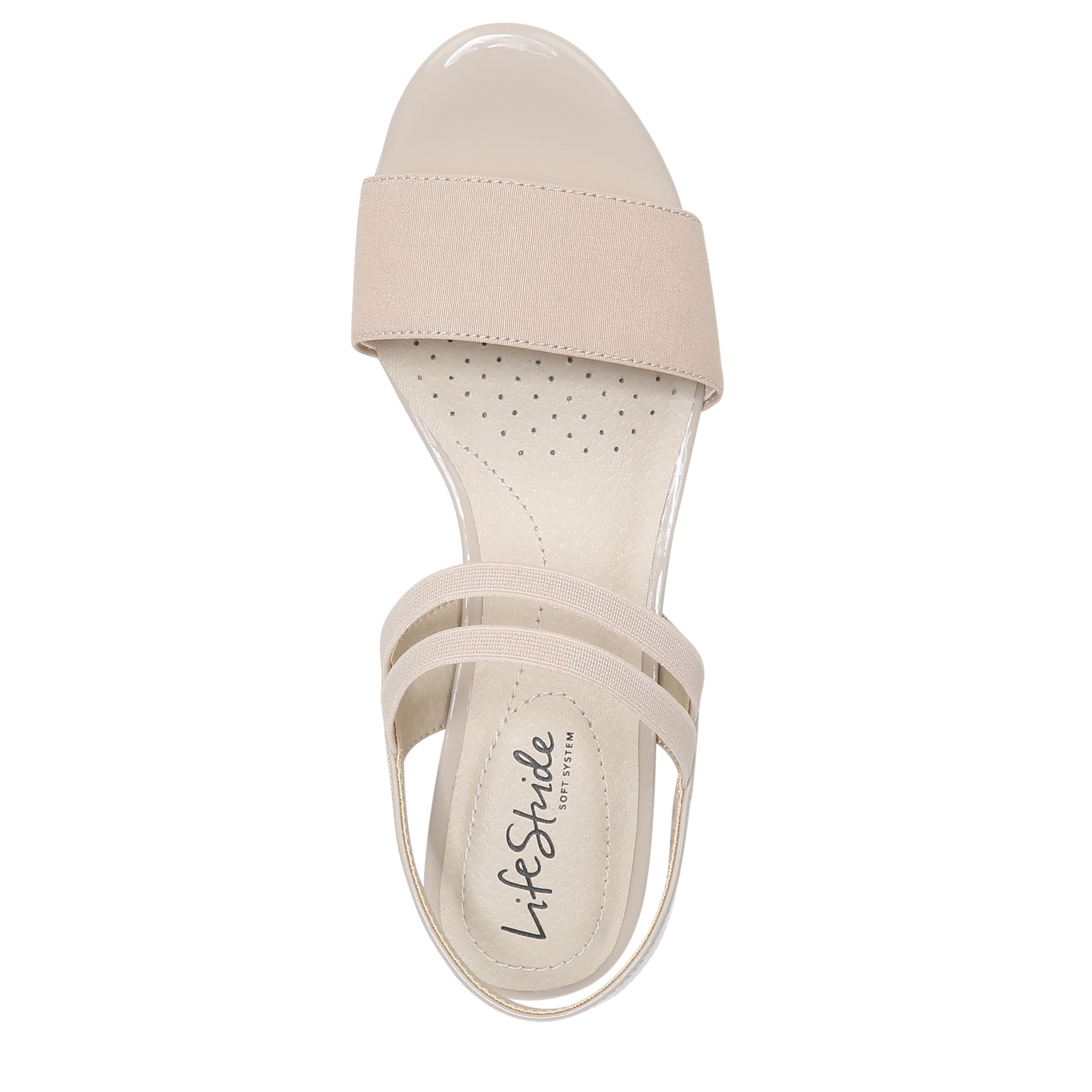 LifeStride Womens Yolo Sandal Tender Taupe Size 10 W