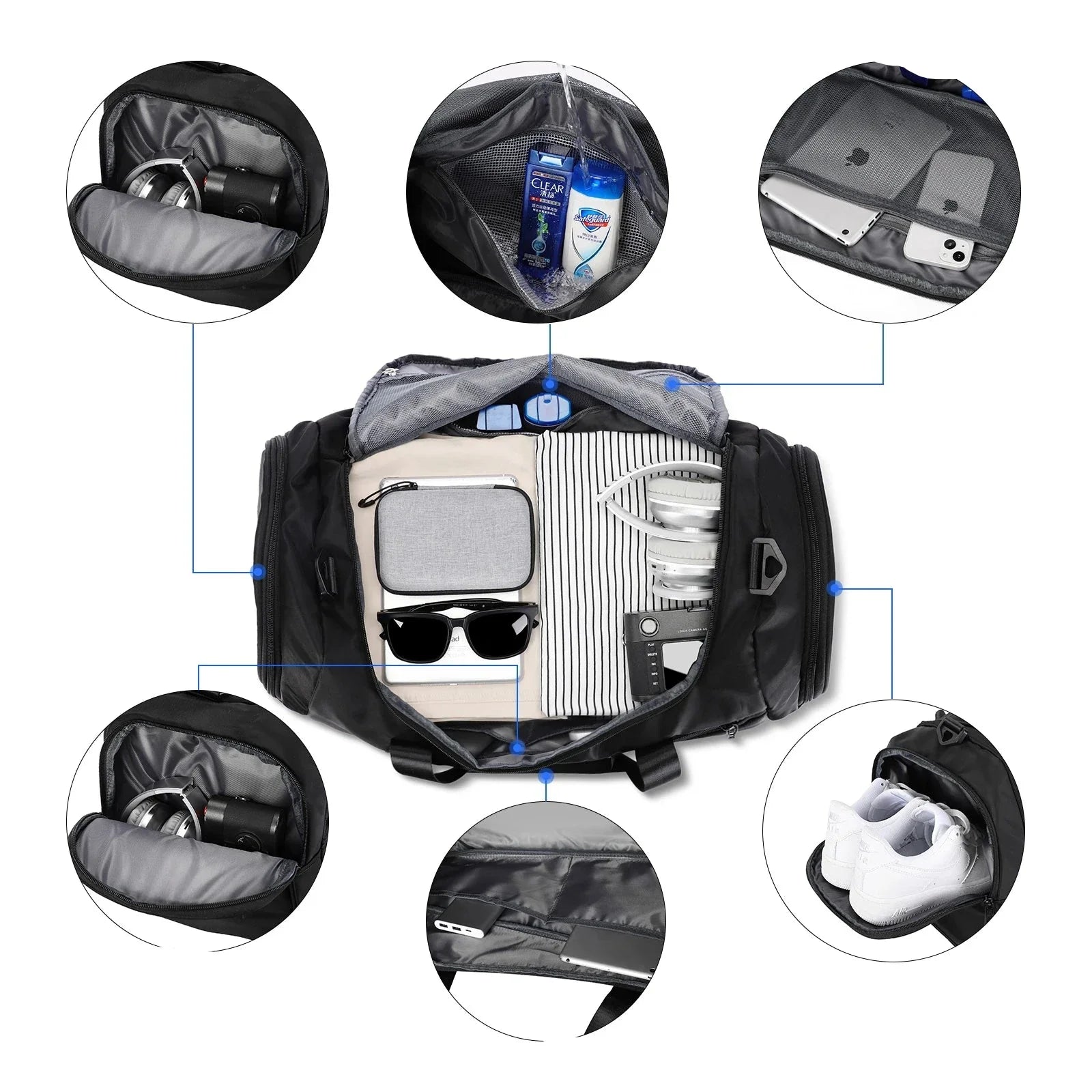 Large Capacity Weekender Durable & Waterproof