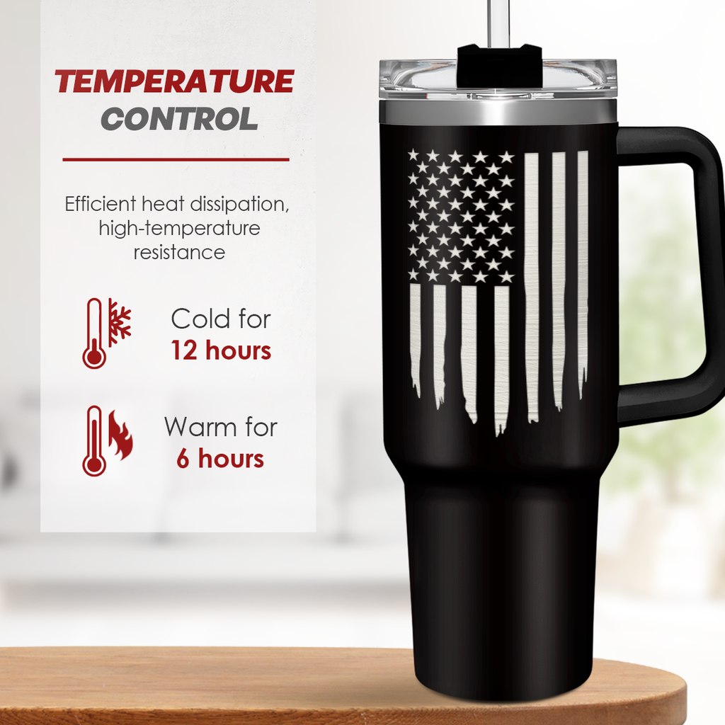 Retirement Gift for Men - 40oz Stainless Steel Insulated Coffee Tumbler with Lid & Straw, Gift Ideas for Boss Coworkers Fathers Husband, Christmas Birthday