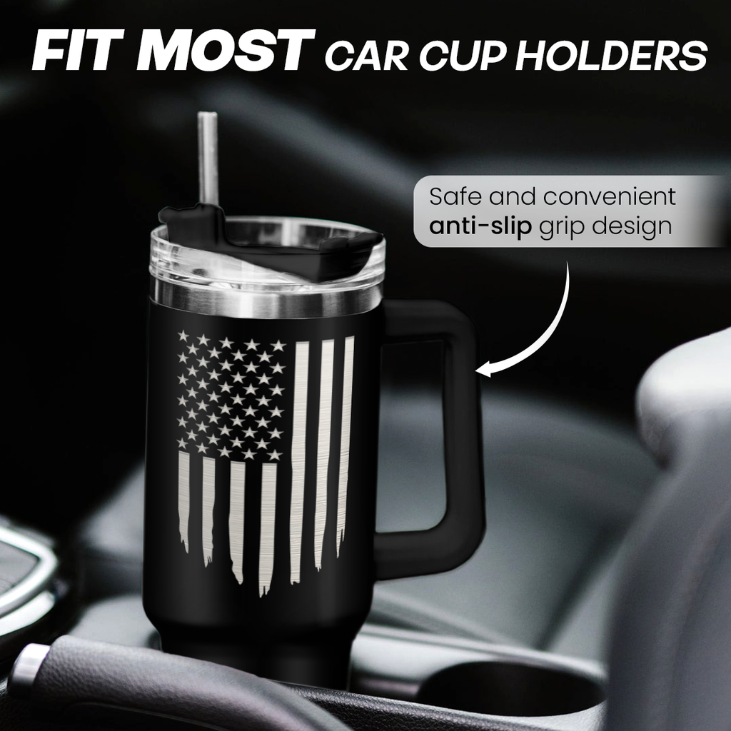 Retirement Gift for Men - 40oz Stainless Steel Insulated Coffee Tumbler with Lid & Straw, Gift Ideas for Boss Coworkers Fathers Husband, Christmas Birthday