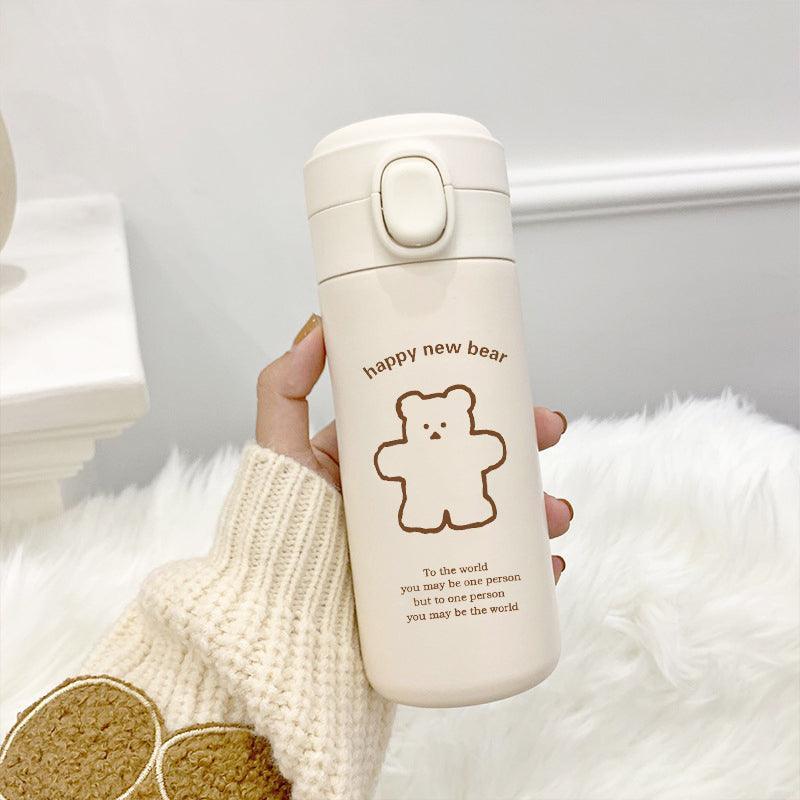 Kids Stainless Steel Water Bottle – 450ml Insulated with Flip Lid