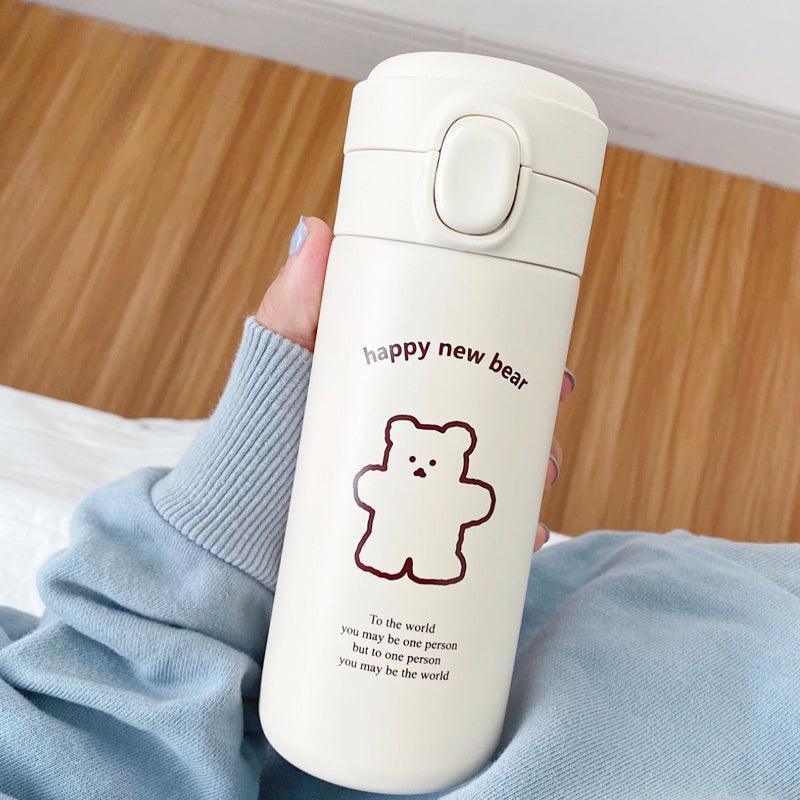 Kids Stainless Steel Water Bottle – 450ml Insulated with Flip Lid