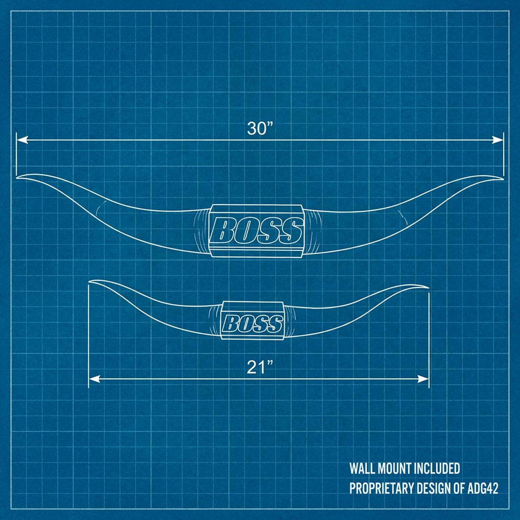 Bull Horns | The Boss Steer Horns - Gold