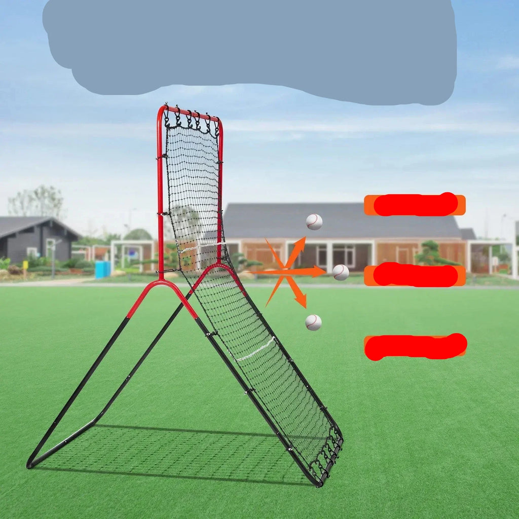 3x4.5 ft Pitch Back 3-Way Trainer Baseball And Softball Rebounder Net