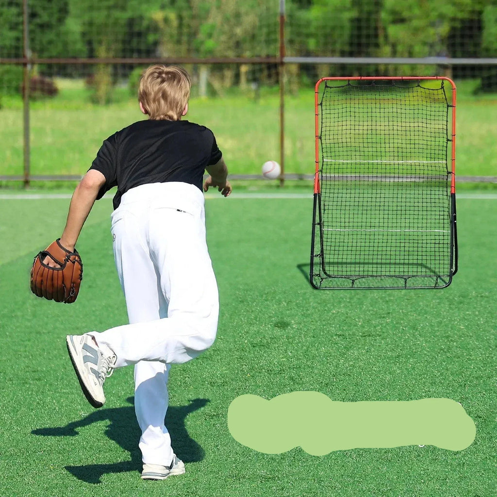 3x4.5 ft Pitch Back 3-Way Trainer Baseball And Softball Rebounder Net