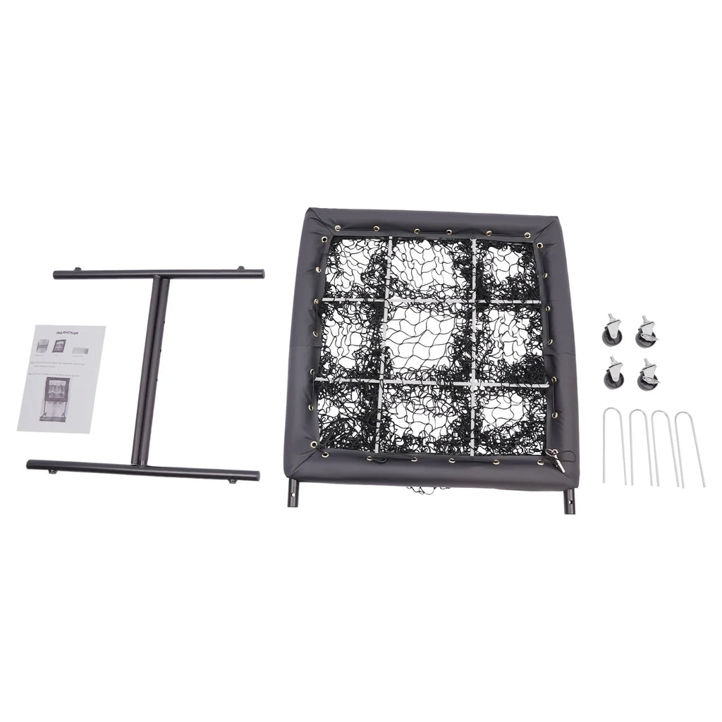 Improve Your Game  Baseball Training Net & Adjustable Trainer Aid