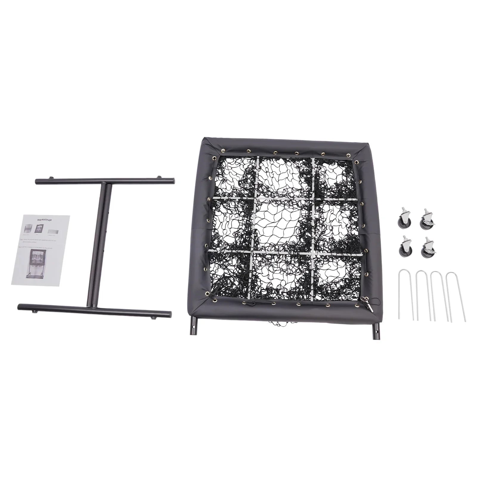 Improve Your Game  Baseball Training Net & Adjustable Trainer Aid