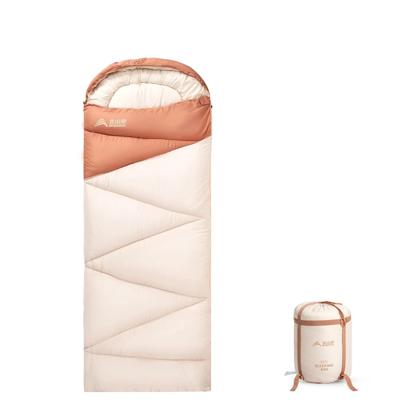 4-Season Warm Envelope Sleeping Bag for Outdoor Adventures