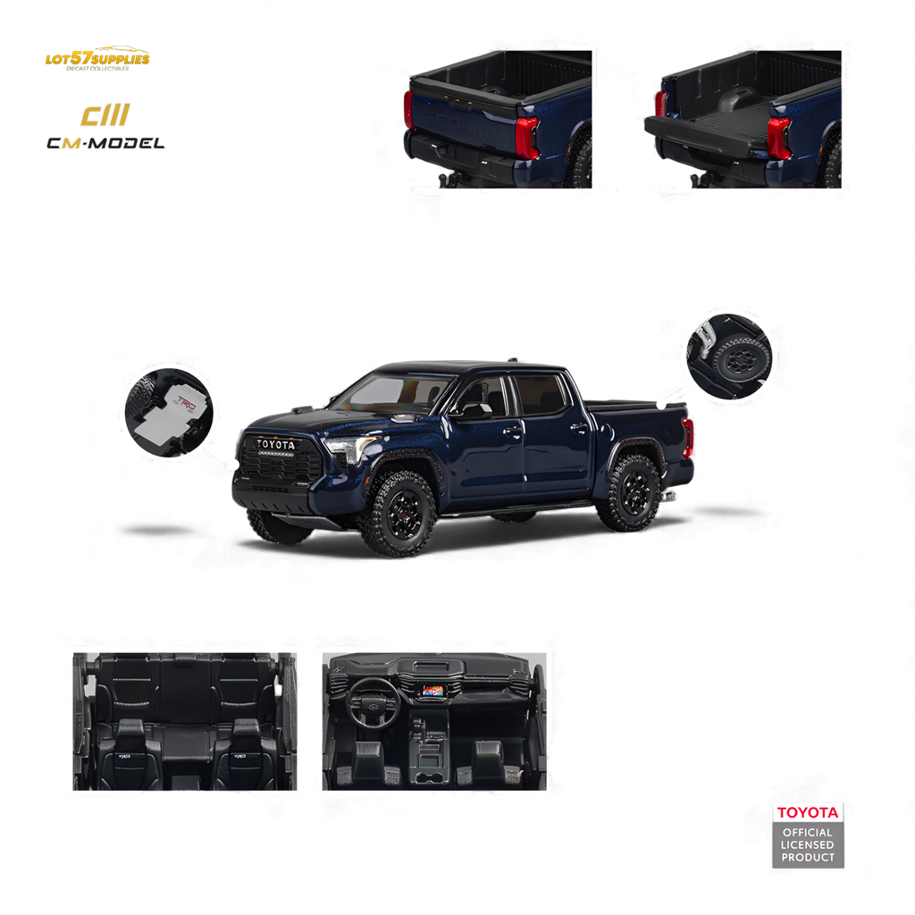 CM MODEL Toyota Tundra Metallic Blue 1:64