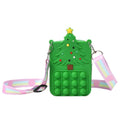 Christmas Fidget Bubble Pop Crossbody Bags