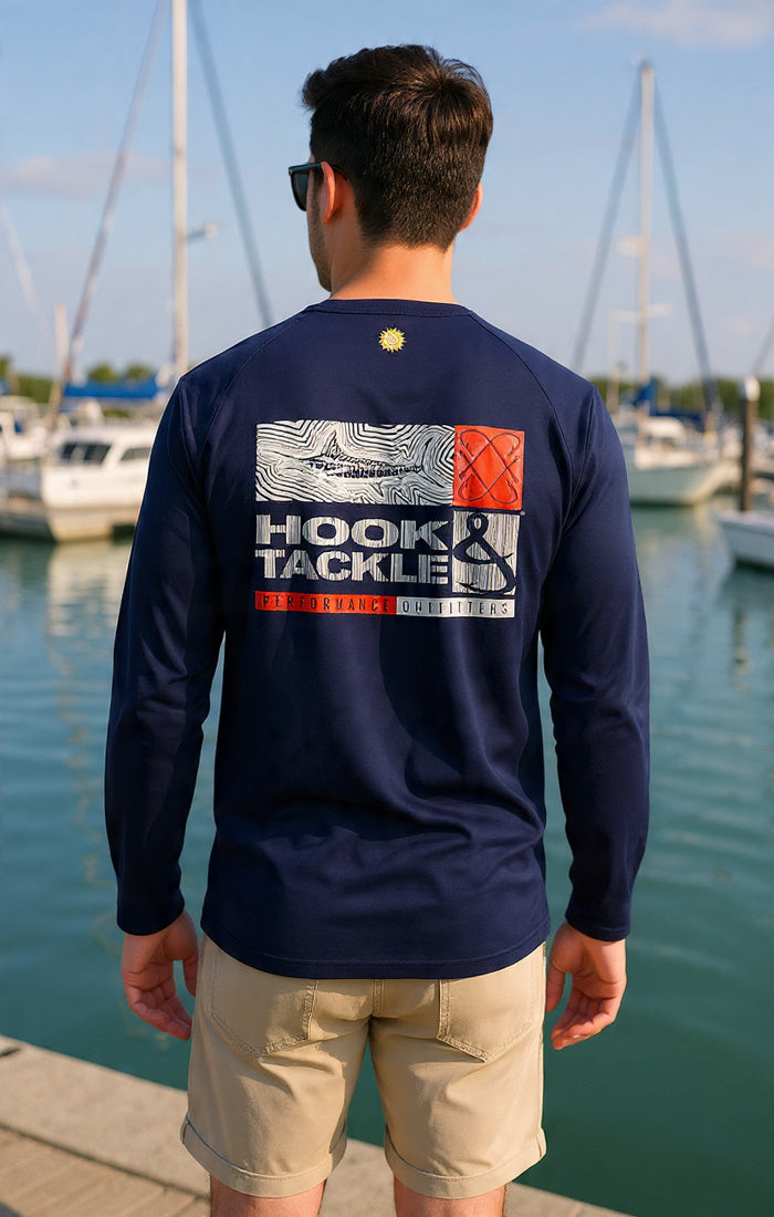 Men's Marlin Groove L/S UV Fishing Shirt