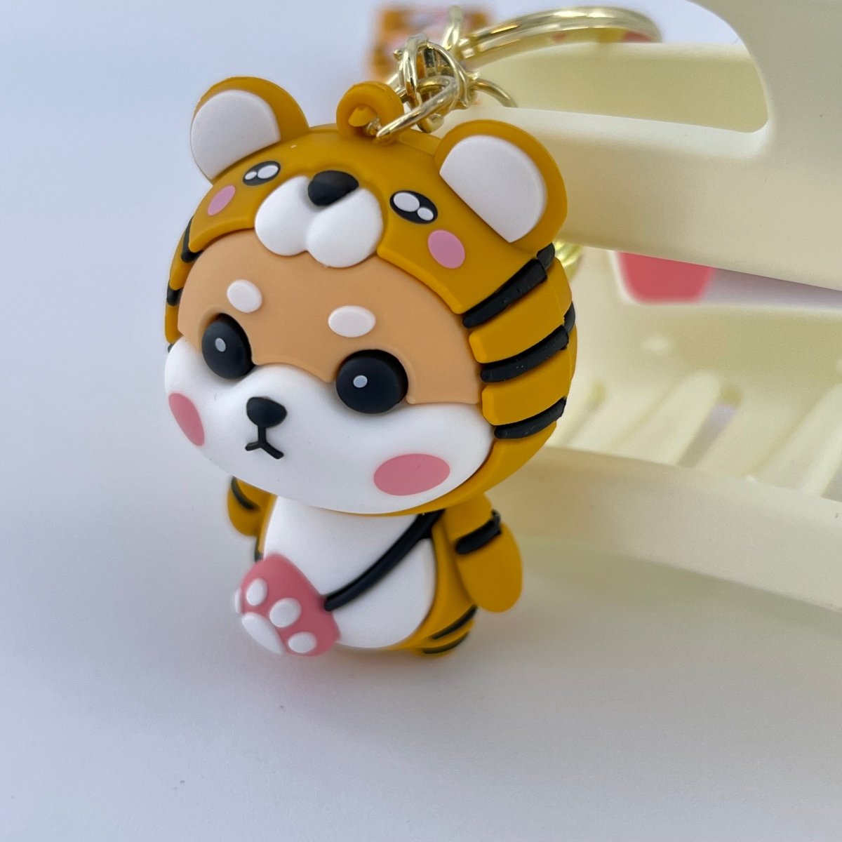 Backpack Keychain Shiba Inu Tiger Design for Women and Gifts