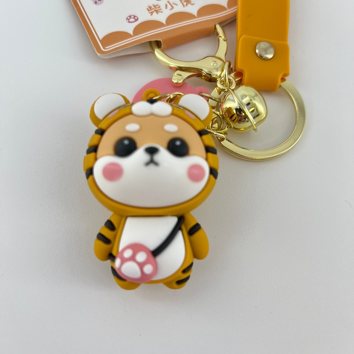 Backpack Keychain Shiba Inu Tiger Design for Women and Gifts