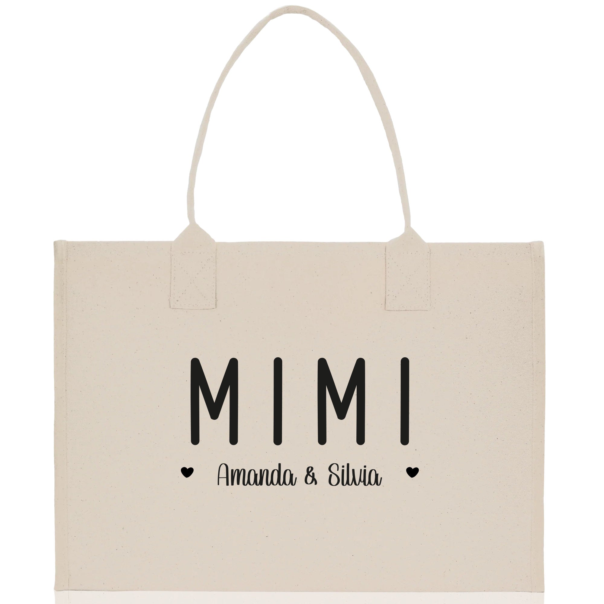 Mimi Grandchild Kids Names Custom Grandma Tote Bag Grandma's Getaway Bag Gigi Bag Personalized Grandma Gift Bag Shopping Bag Mother Day Gift