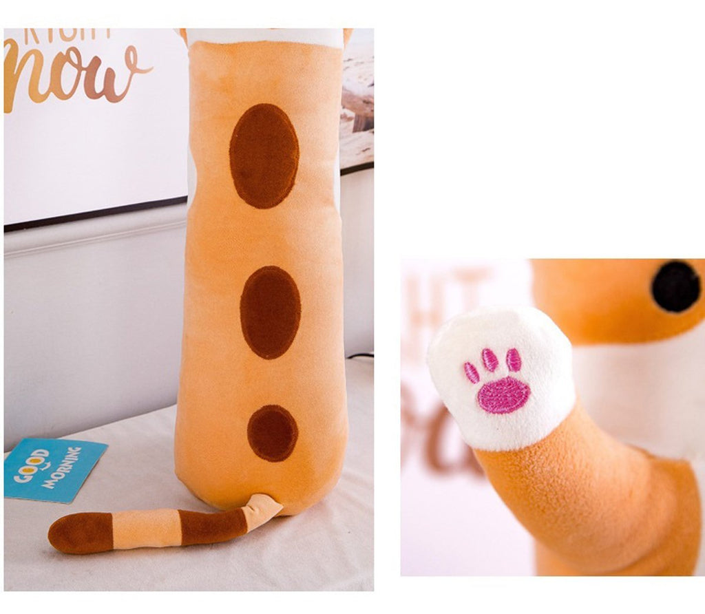 Long Cat Plush Pillow – 26" Soft Cuddly Gift for Kids